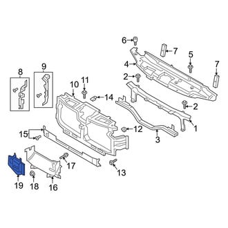 Ford OE - Front Upper Radiator Support Air Deflector