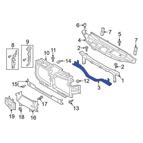 Radiator Support Tie Bar