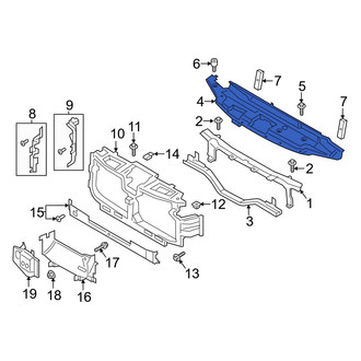 Ford OE - Front Upper Radiator Support Air Deflector