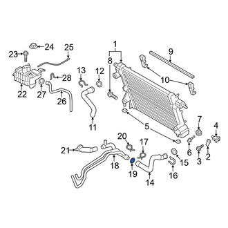 Ford OE - Engine Coolant Pipe O-Ring