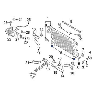 Ford OE - Lower Radiator Insulator