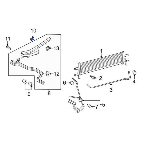 Transmission Oil Cooler Line Clip