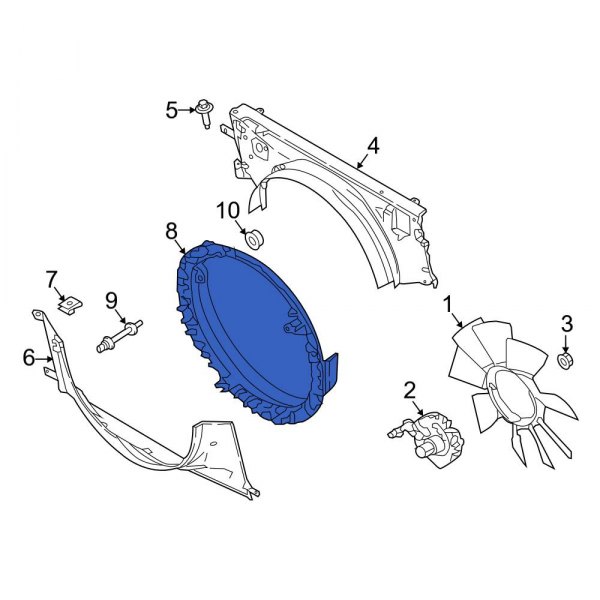 Engine Cooling Fan Shroud