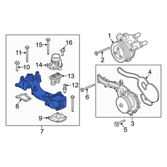 Ford OE - Engine Coolant Crossover Pipe
