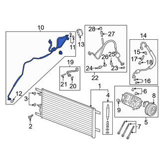 Ford OE - A/C Refrigerant Liquid Hose