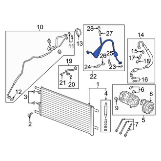 Ford OE - A/C Refrigerant Discharge Hose