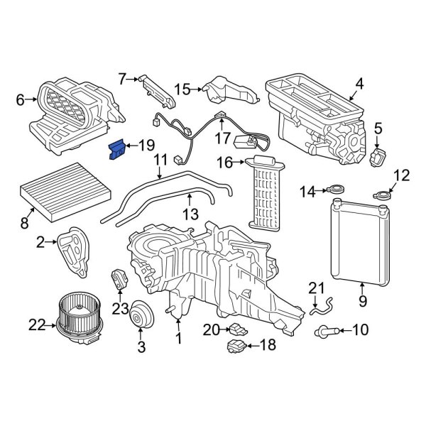 HVAC Air Inlet Door Actuator