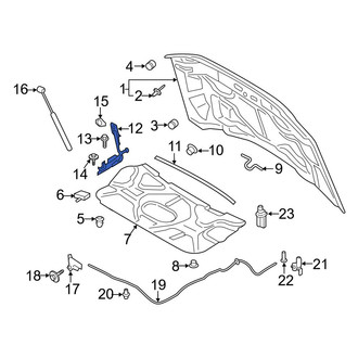 Ford OE - Front Left Hood Hinge
