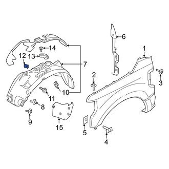 Ford OE - Fender Liner Nut