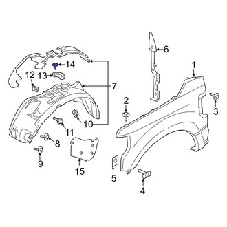 Ford OE - Hood Insulation Pad Clip