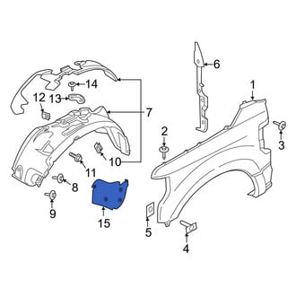 Ford OE - Front Right Fender Liner Extension