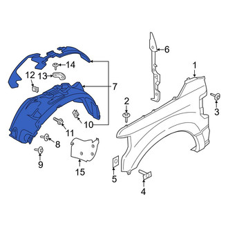 Ford OE - Front Left Fender Splash Shield