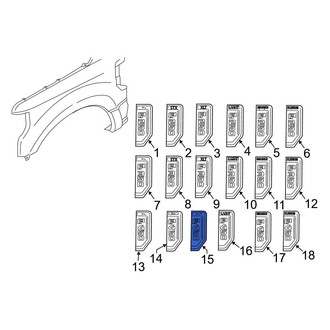 Ford OE - Front Left Fender Emblem