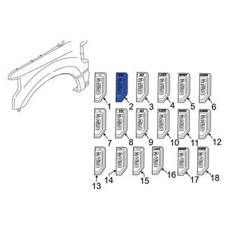 Ford OE - Front Left Fender Emblem