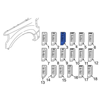 Ford OE - Front Left Fender Emblem