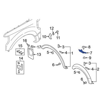 Ford OE - Front Left Fender Molding