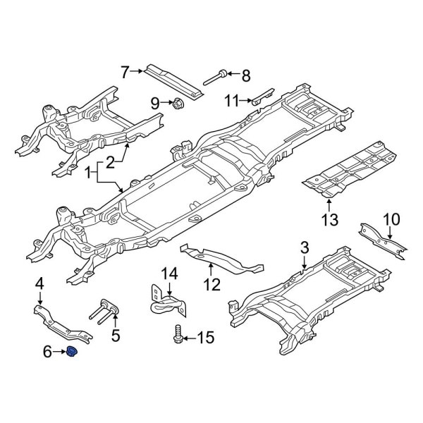 Frame Crossmember Nut