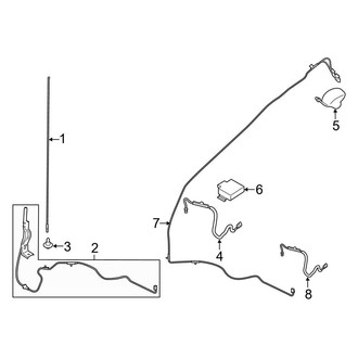 Ford OE - Electrical - Antenna (With Sync), (Crew Cab)