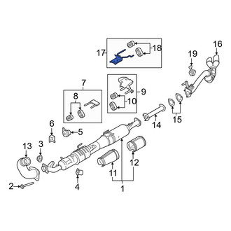 Ford OE - Exhaust System Hanger Bracket