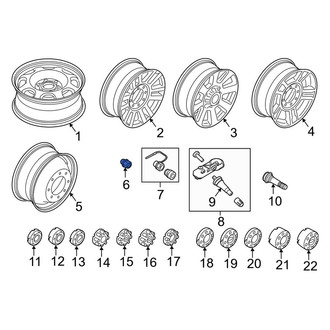 Ford OE - Front Wheel Lug Nut