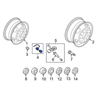 Ford OE - Wheel Lock Set