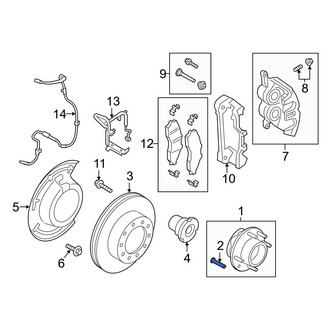Ford OE - Front Wheel Lug Stud