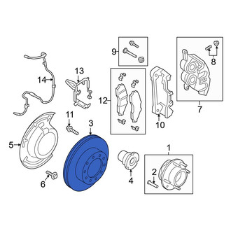 Ford OE - Front Disc Brake Rotor