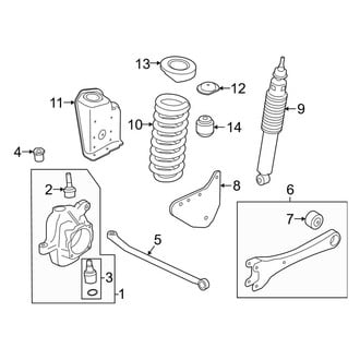 Ford OE - Front Suspension - Suspension Components (Crew Cab 4 X 4)