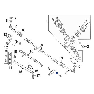 Ford OE - Steering Pitman Arm Nut