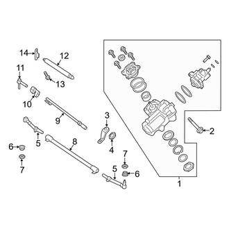 Ford OE - Steering Gear & Linkage (Monobeam), (4WD)