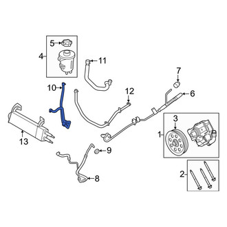 Ford OE - Front Upper Power Steering Return Hose