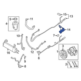 Ford OE - Front Power Steering Line