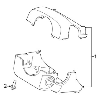 Ford OE - Steering Column - Shroud, Switches & Levers (Manual Adjust)
