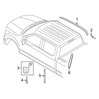 Ford OE - Cab - Exterior Trim (Regular Cab), (Regular Cab)