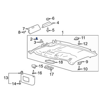 Ford OE - Sun Visor Nut