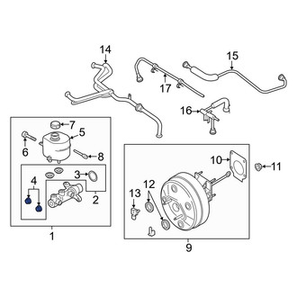 Ford OE - Brake Master Cylinder Nut