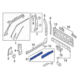 Ford OE - Right Rocker Panel Reinforcement