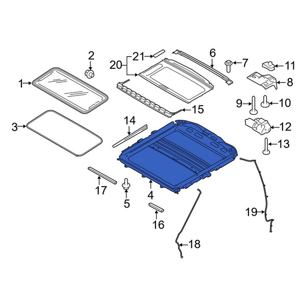 Ford OE FL3Z18502C22B - Sunroof Frame