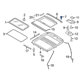 Ford OE - Sunroof Drain Hose Screw