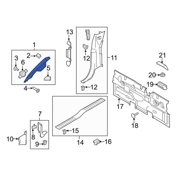 Body A-Pillar Trim Panel