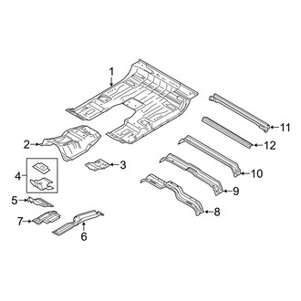 Ford OE - Cab - Floor (King Ranch / Lariat / Platinum / XLT Crew Cab)