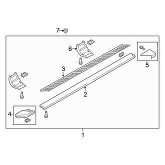 Ford OE - Cab - Running Board (Production, Type 2), (King Ranch / Lariat / Platinum / XLT Crew Cab)