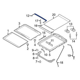 Ford OE - Sunroof Drip Rail