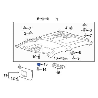 Ford OE - Left Sun Visor Holder