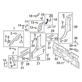 Ford OE - Left Interior Grab Bar