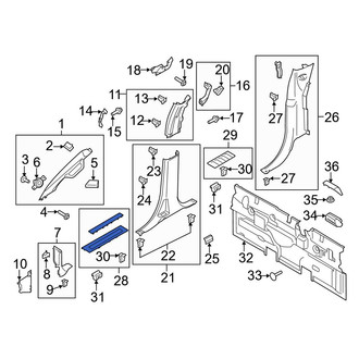 Ford OE - Front Left Door Sill Plate