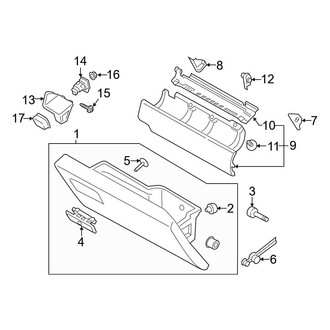 Ford OE - Instrument Panel - Glove Box (Crew Cab)