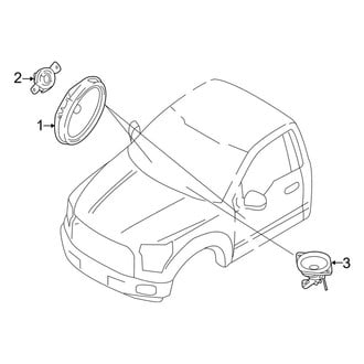 Ford OE - Instrument Panel - Sound System (Speakers), (Regular Cab)