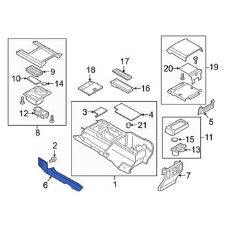 Ford OE - Front Console Trim Panel