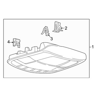 Ford OE - Overhead Console (Full Length, With Medium Length Console), (Regular Cab / SuperCab / Crew Cab)